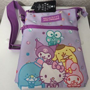 Hello Kitty and Friends Sanrio Bioworld Crossbody Passport Bag